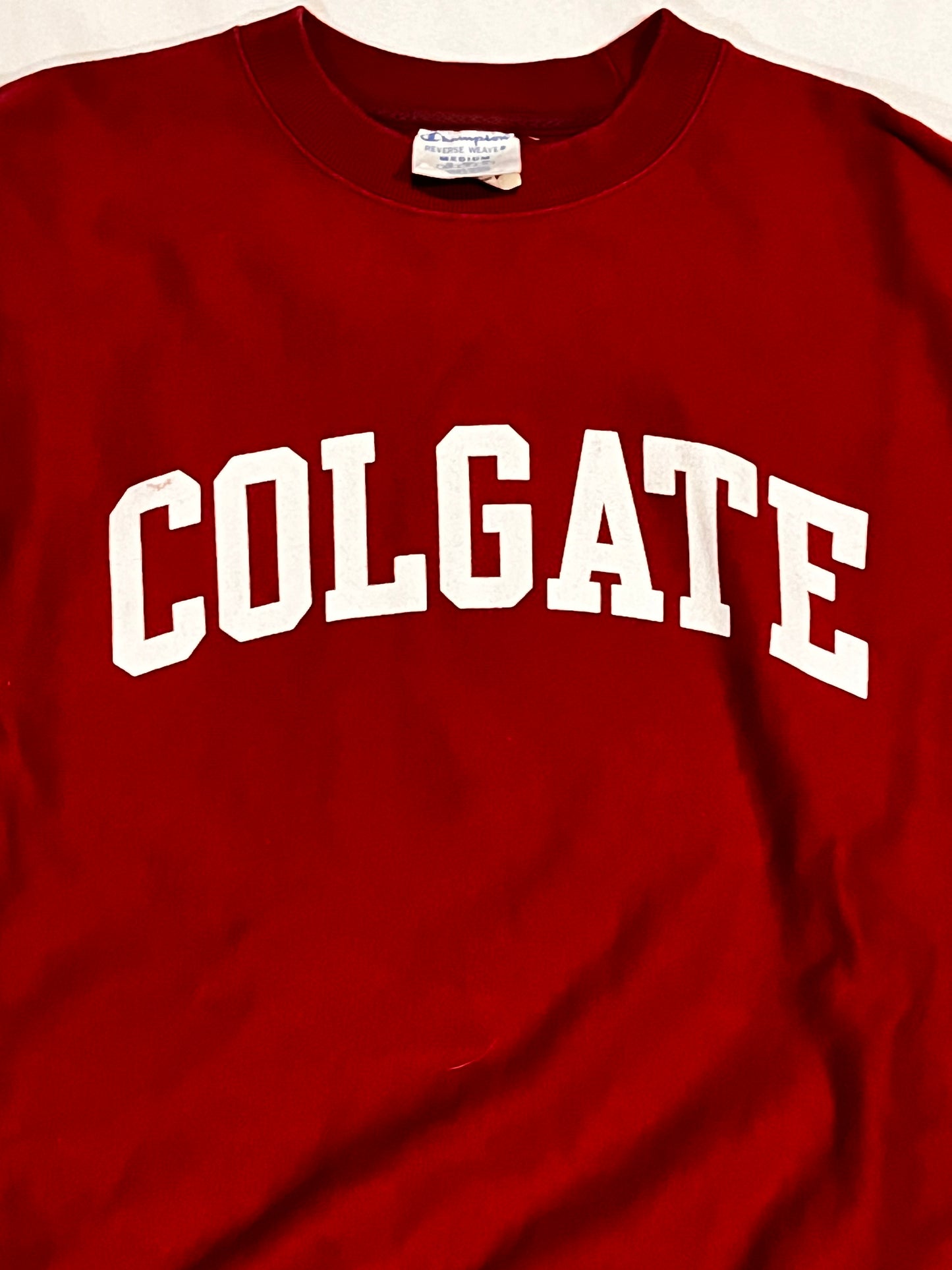 Y2K Colgate Champion Reverse Weave Crewneck