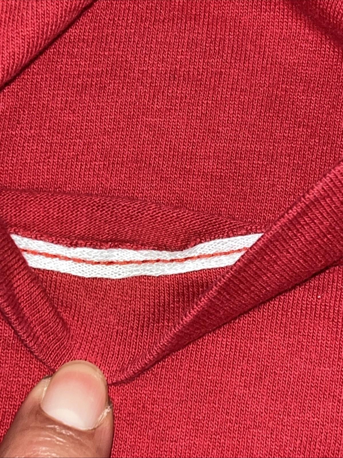Vintage 80s 90s BVD Single Stitch Blank Selvedge Pocket T Shirt Red Size XL USA
