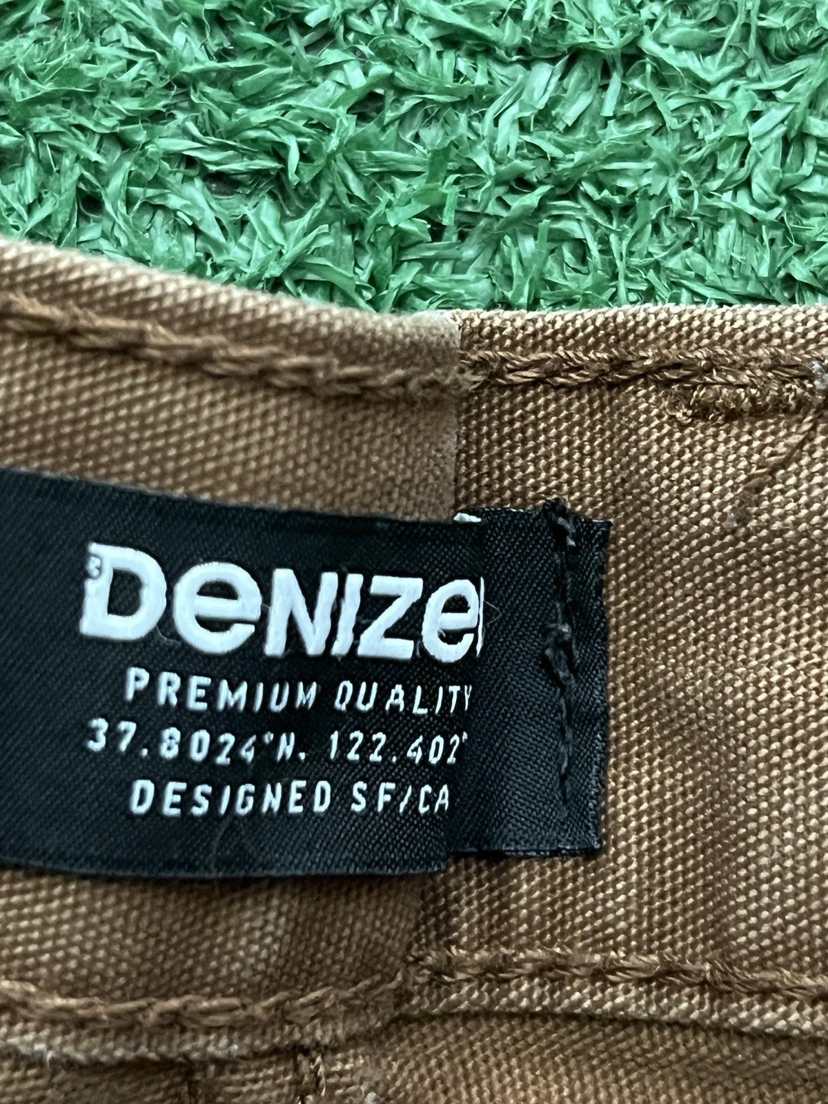 Brown Custom Embroidered Carpenter Shorts Denizen Work Y2K Flowers
