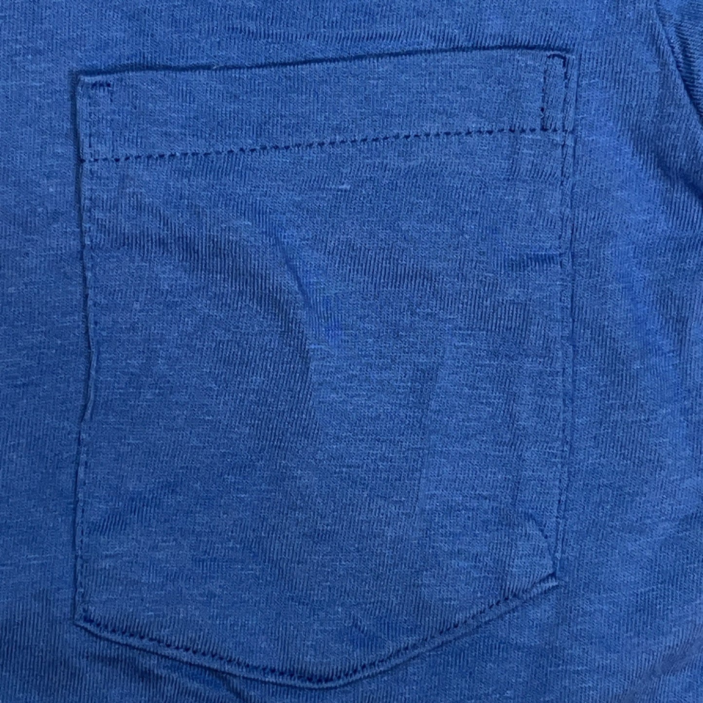 Vintage 70s Towncraft JCPenney Blank Pocket T Shirt Blue Sz L