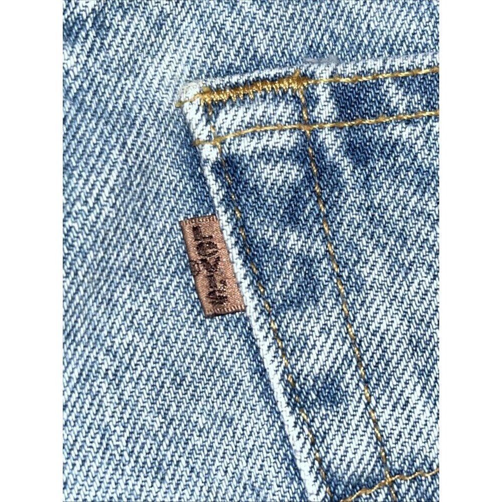 Custom Levi 545 Rhinestone Shorts Jorts Summer Casual Denim Loose Fit Sz 38