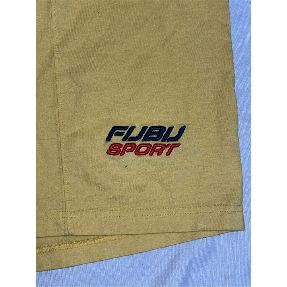 Y2K Fubu The Collection Yellow Sweat Shorts