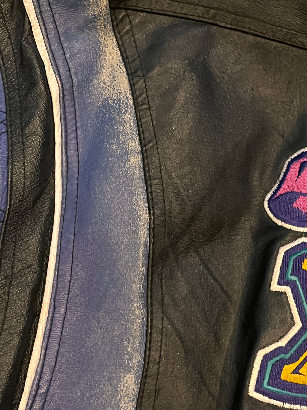 90s Starter Super Bowl 31 Leather Jacket