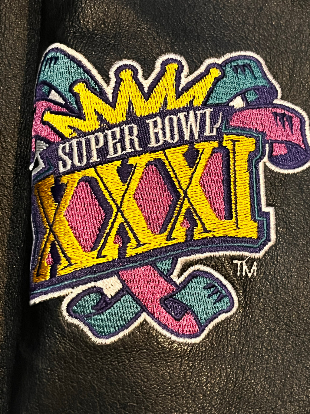 90s Starter Super Bowl 31 Leather Jacket