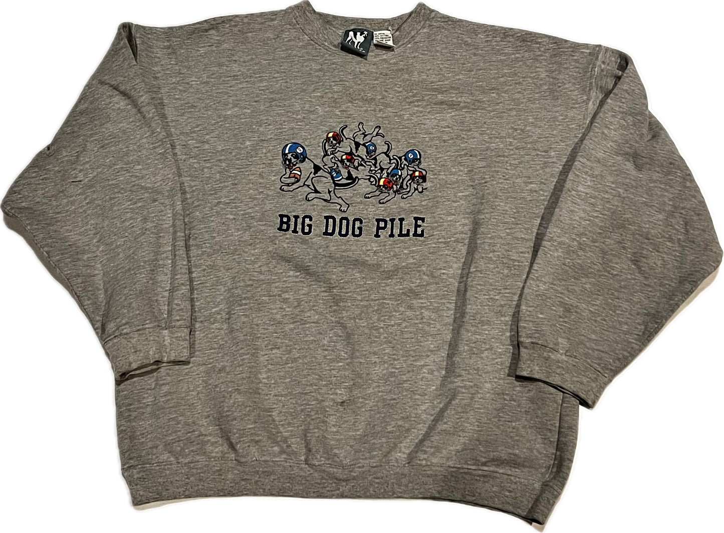 90s Big Dog Football Crewneck Sweatshirt