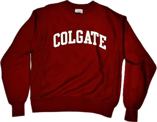 Y2K Colgate Champion Reverse Weave Crewneck