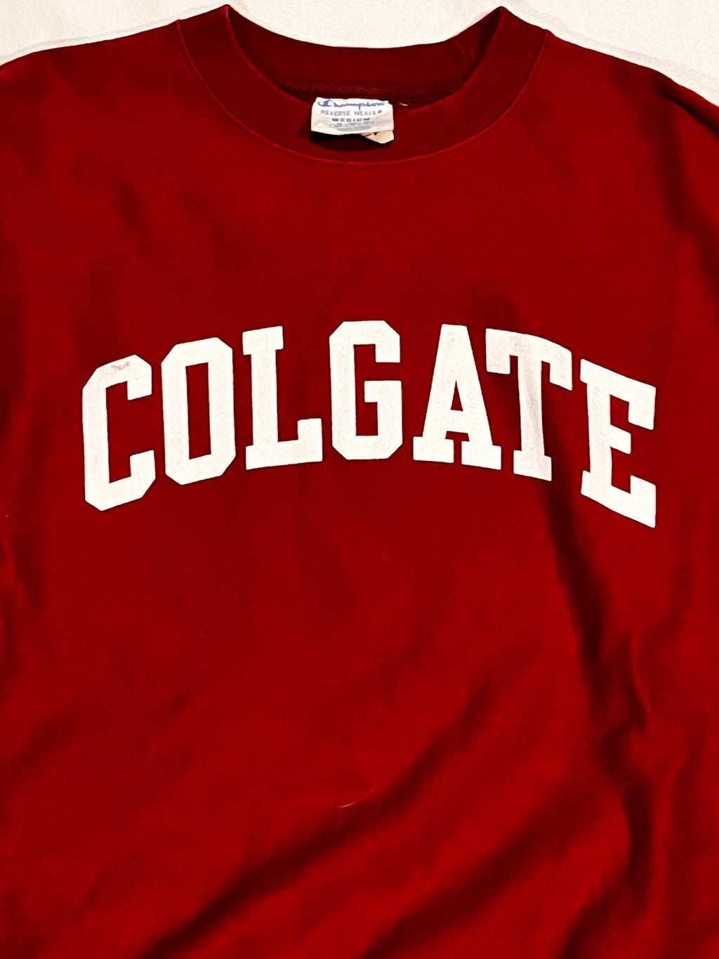 Y2K Colgate Champion Reverse Weave Crewneck