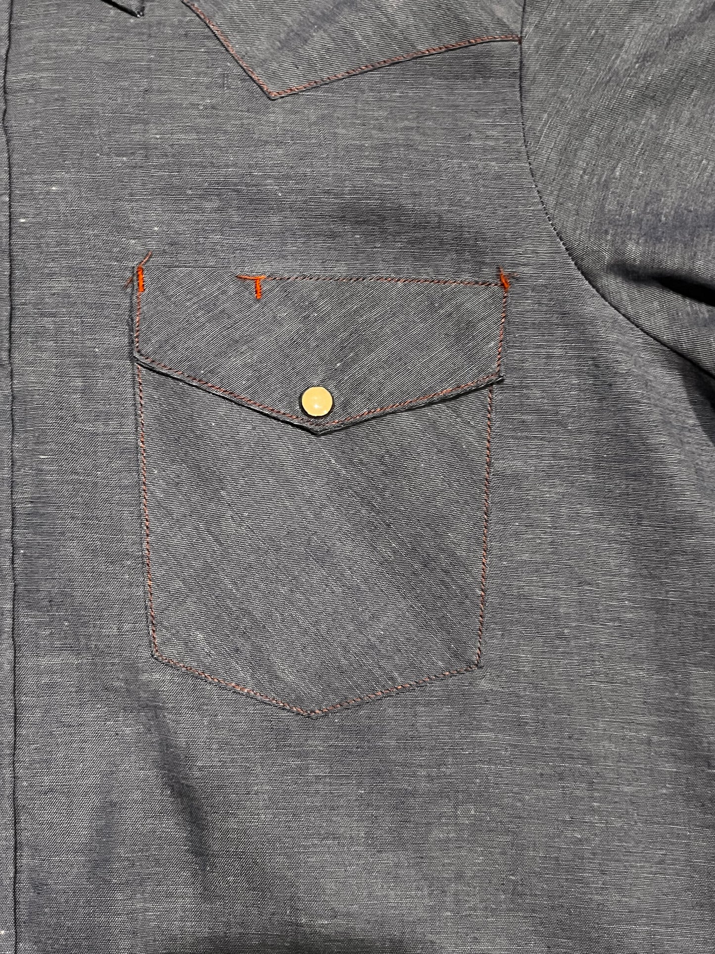70s Big Mac Chambray Western Shirt
