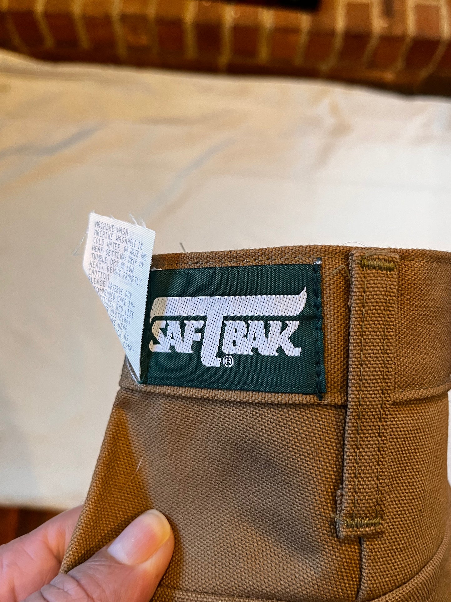 Vintage Saf T Bak Double Knee Hunting Pants