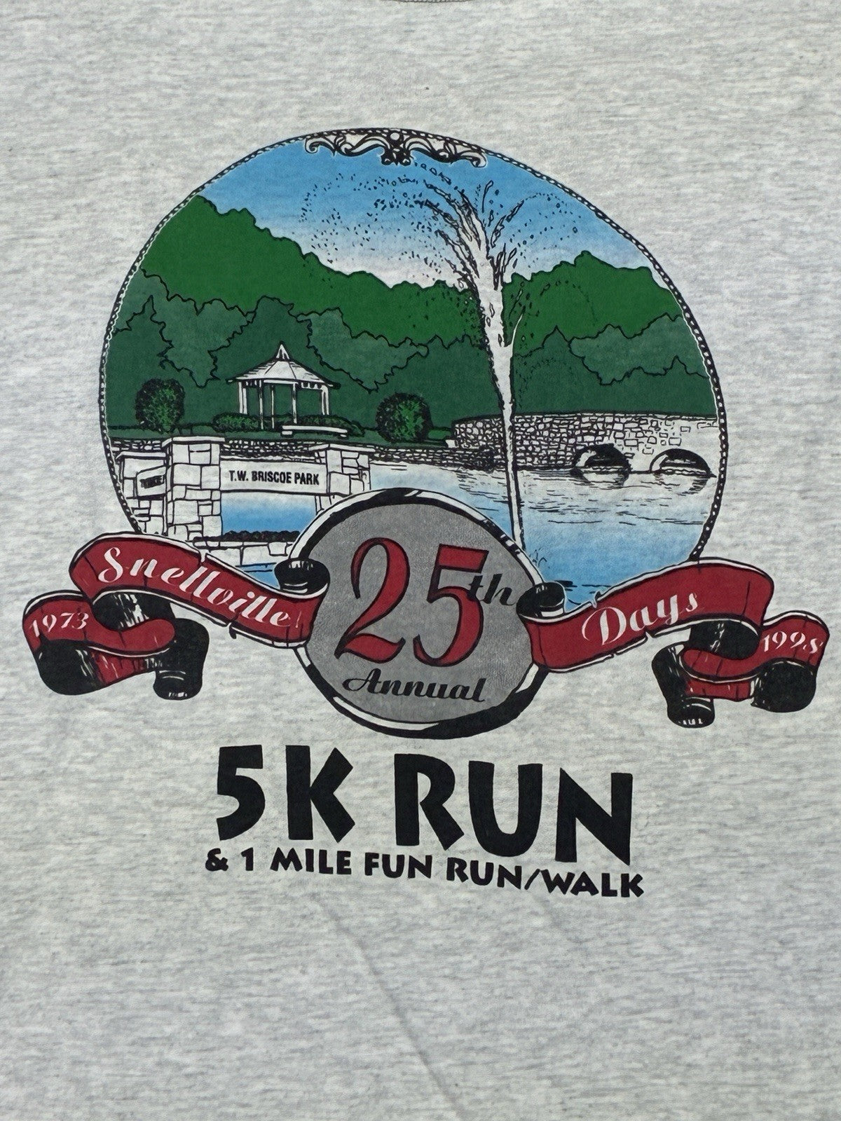 Vintage Snellville Days Dash 5k and Run Tee Shirt
