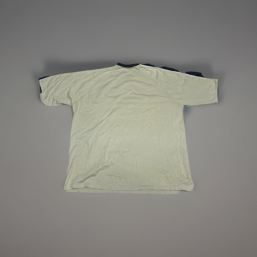 Vintage Y2K Box Office Tan Black Raglan Tee Sz XL