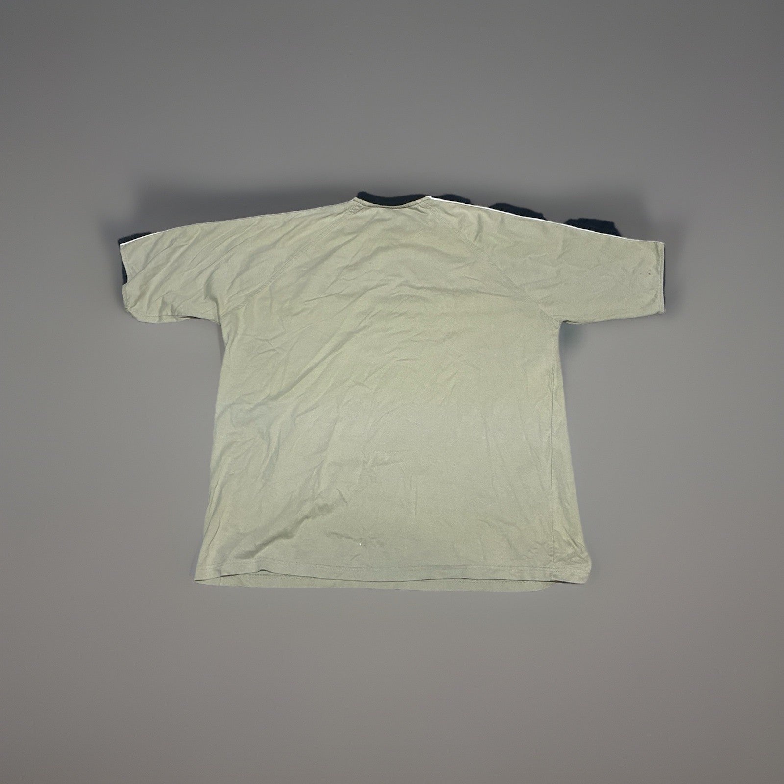 Vintage Y2K Box Office Tan Black Raglan Tee Sz XL