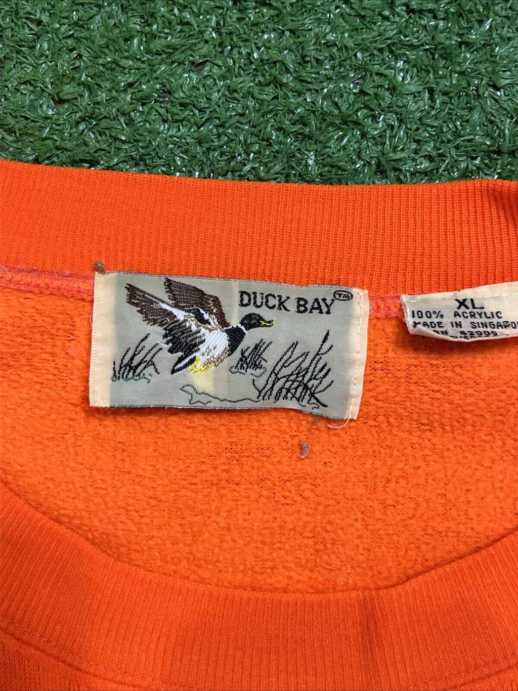 Vintage 80s Duck Bay Raglan Hunting Sweatshirt