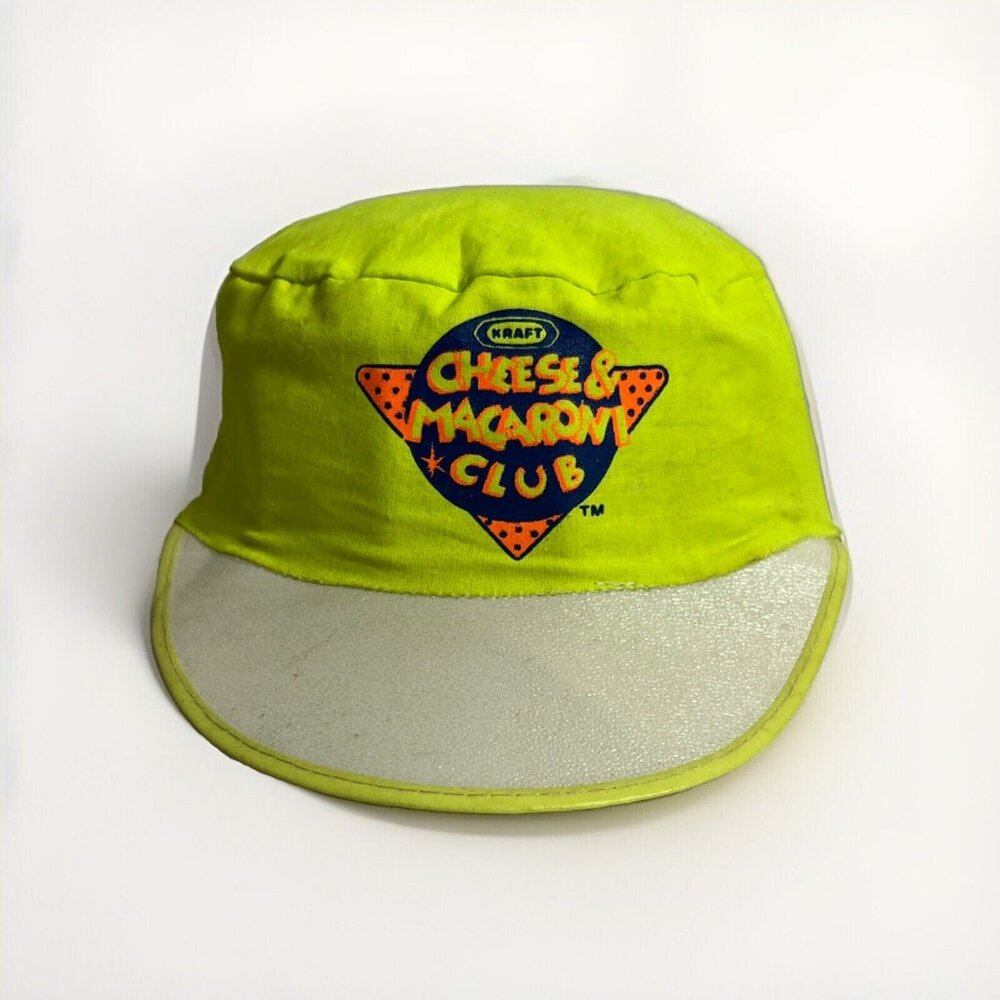 Vintage 90s Kraft Mac N Cheese Club Cycling Hat