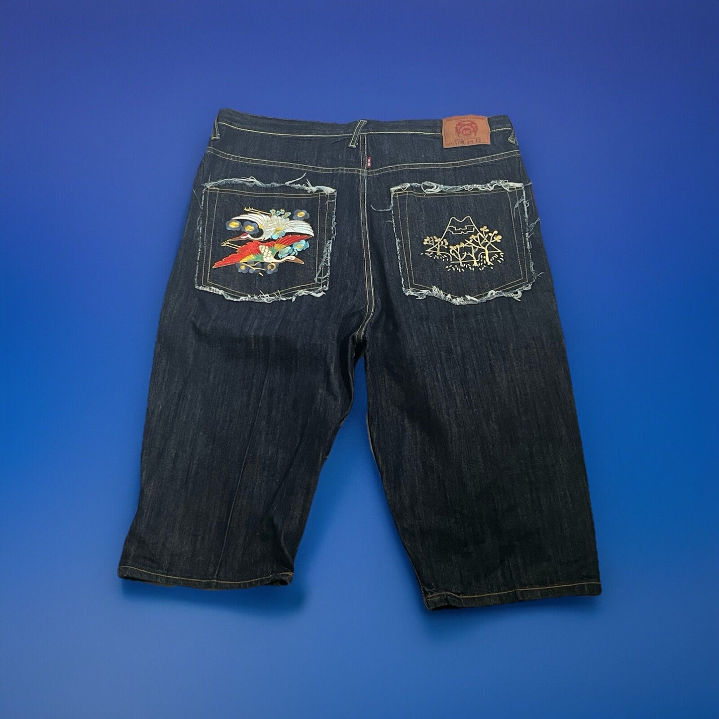 Red Monkey Martin Ksohoh Japanese Denim Shorts