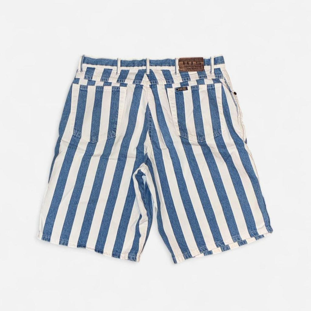 Vintage HIS Striped Denim Shorts