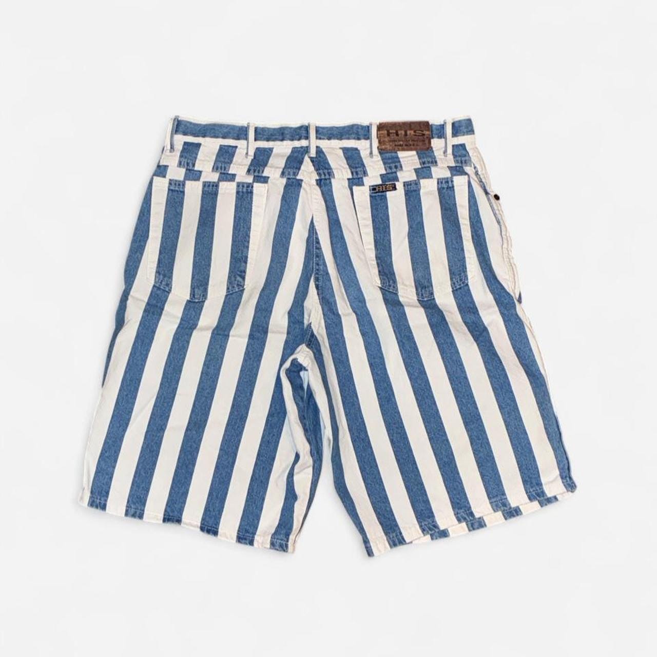 Vintage HIS Striped Denim Shorts