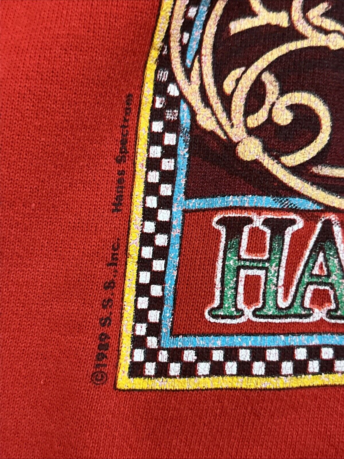 Vintage 80s Happy Holidays Santa Clause Crewneck Sweatshirt