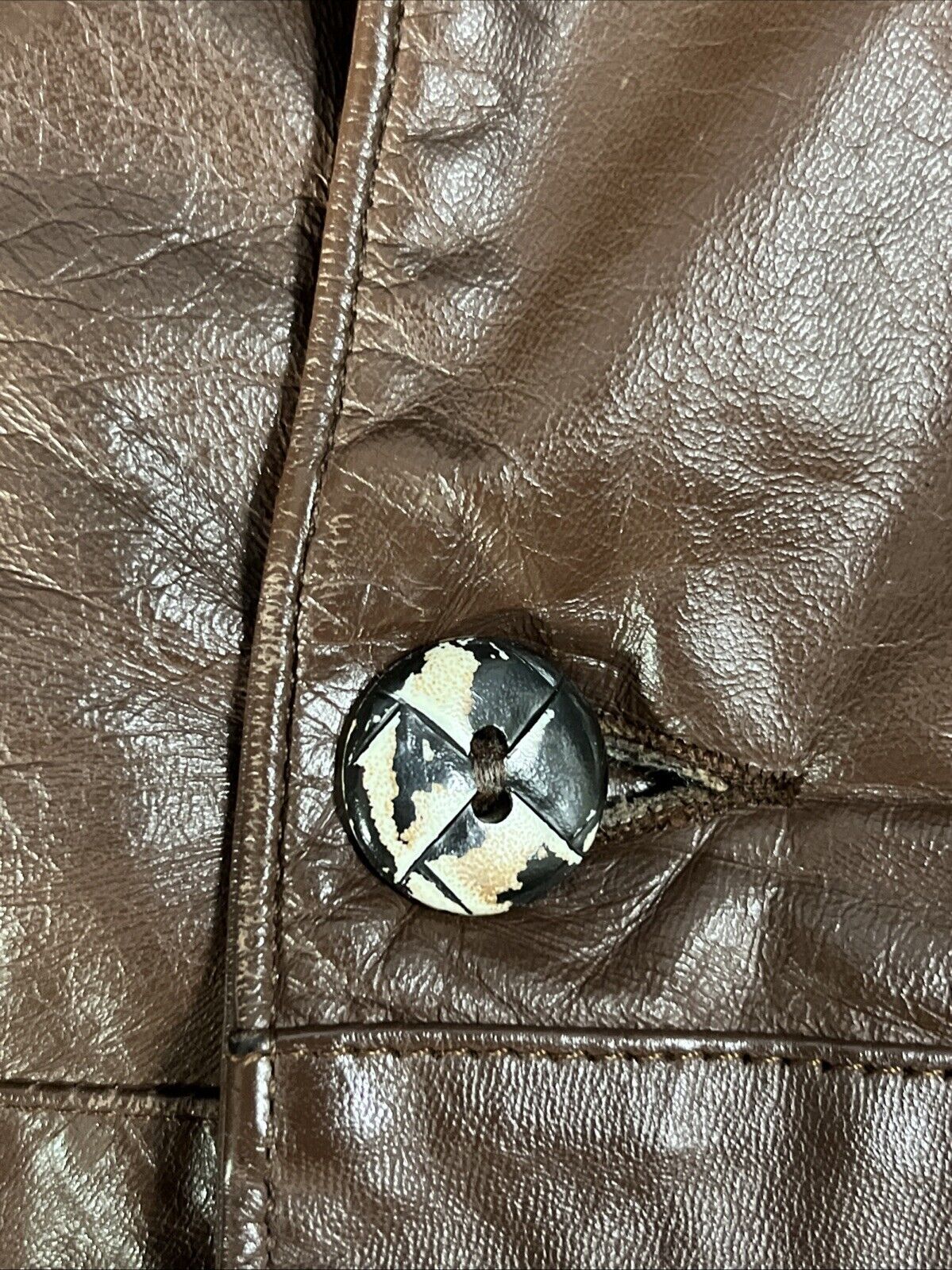 Vintage 70s Clipper Mist Genuine Leather Jacket