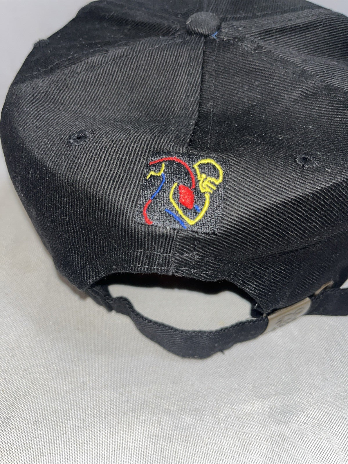 Vintage 90s Players Inc NFL Football Strapback Hat Black