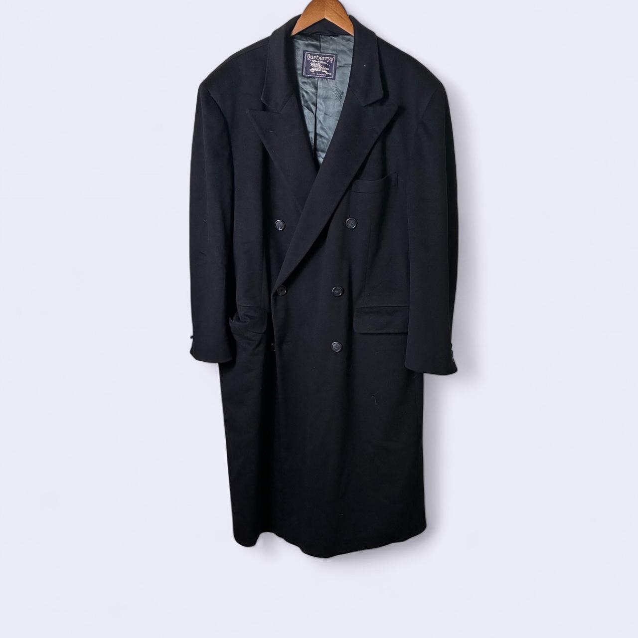 Vintage Burberry London Double Breasted Wool Trench Coat