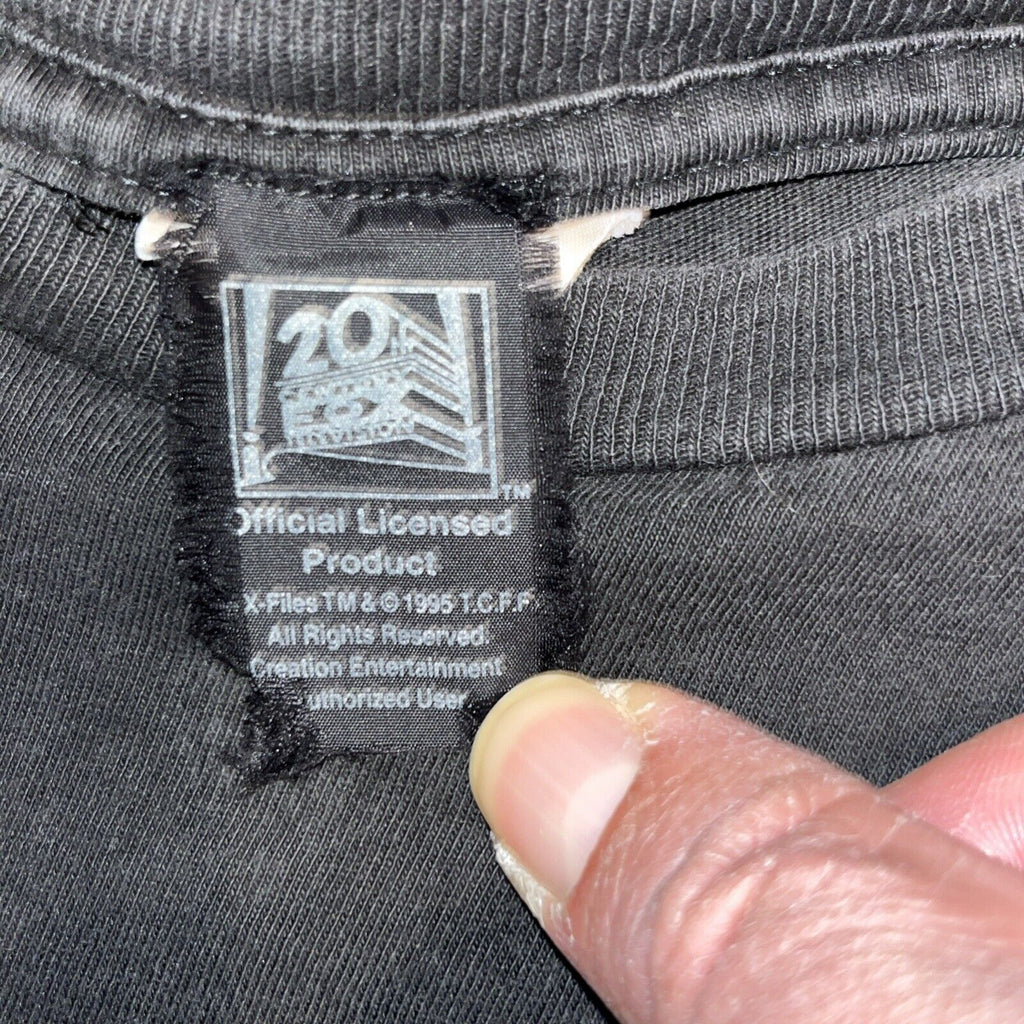 Vintage 90s Y2K X Files Fox Mulder Trust No One T Shirt