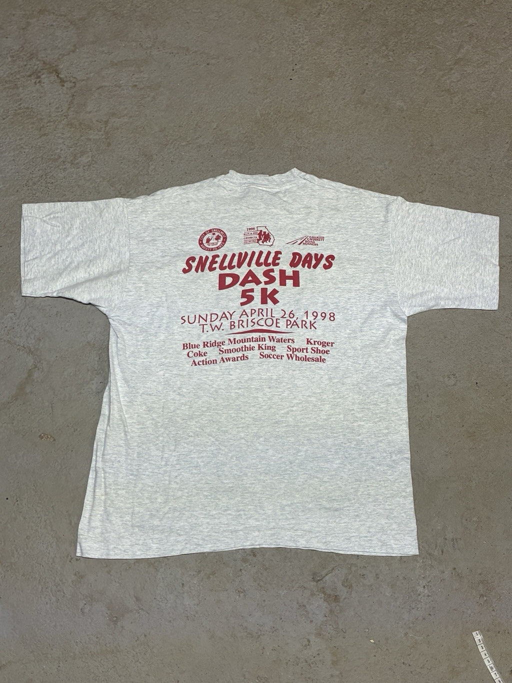 Vintage Snellville Days Dash 5k and Run Tee Shirt