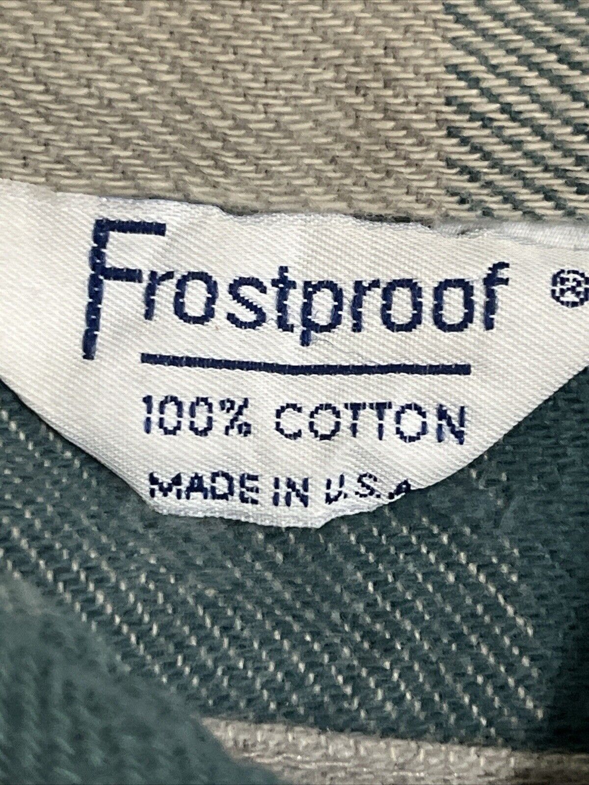 Vintage Frostproof Flannel Shirt Size L Button up Plaid Multicolor Made In USA