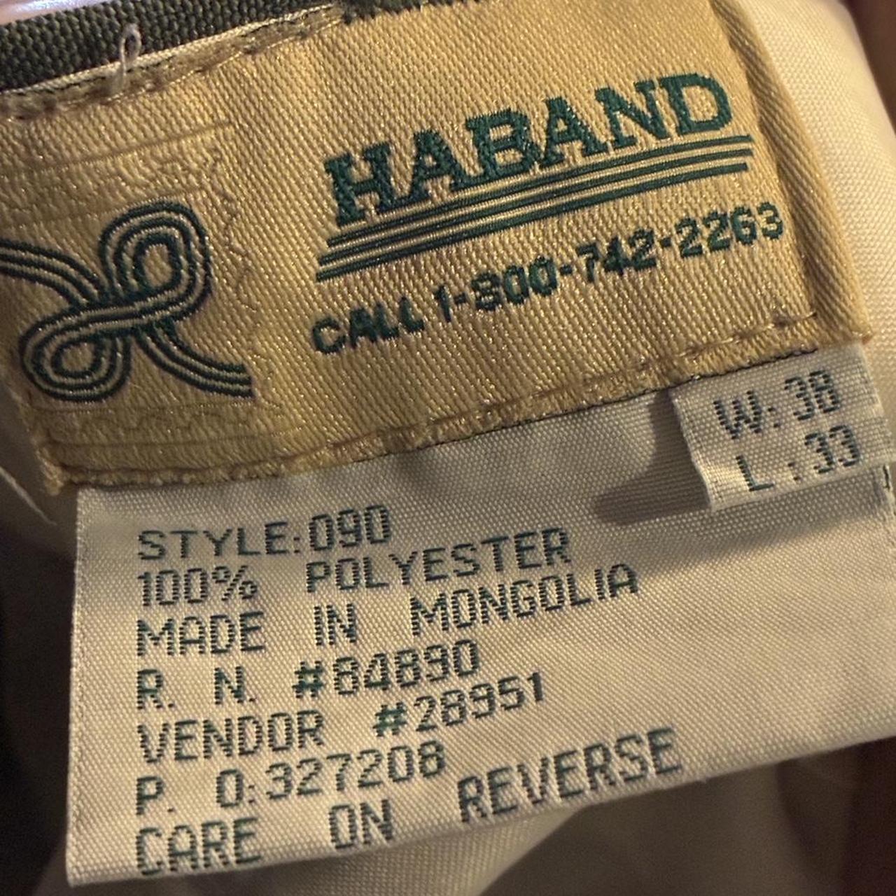 Haband Men's Green and Khaki Trousers