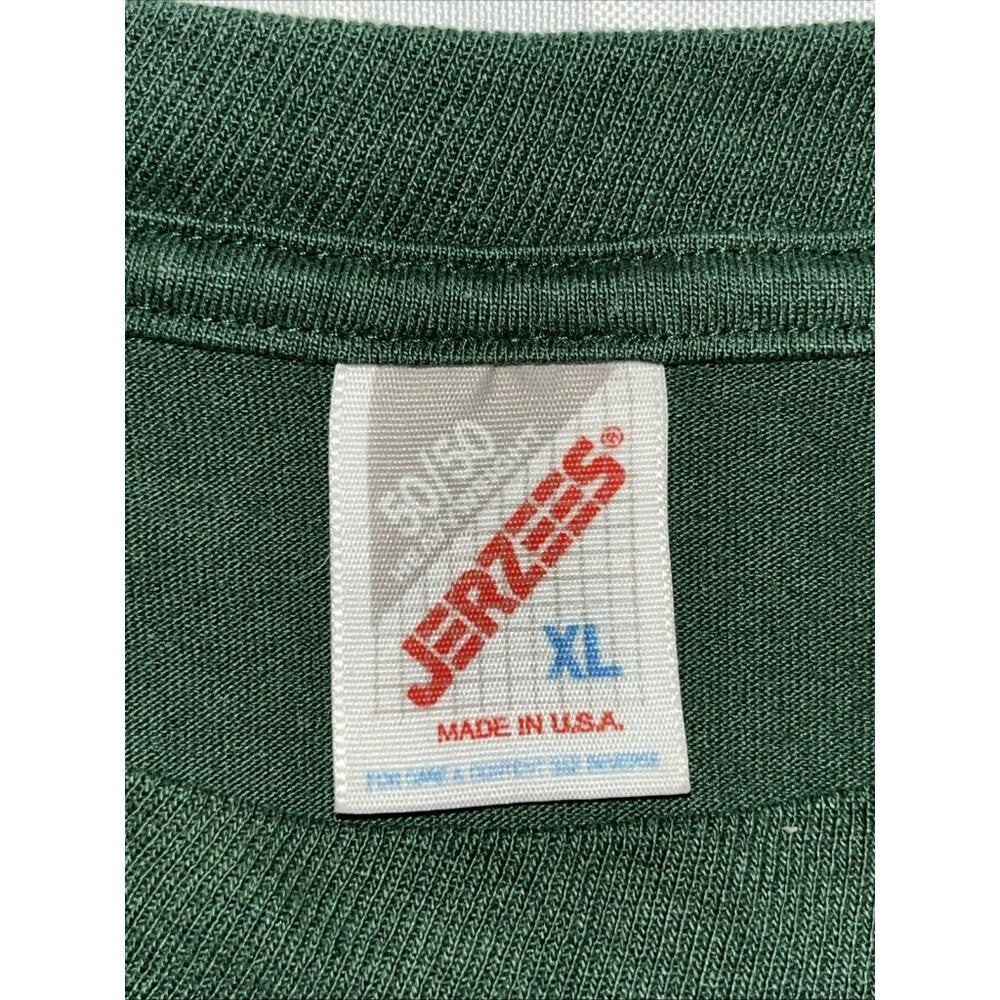 Vintage 90s Jerzees 50/50 Blank T-Shirt Mens XL Forrest Green Tee Boxy Fit
