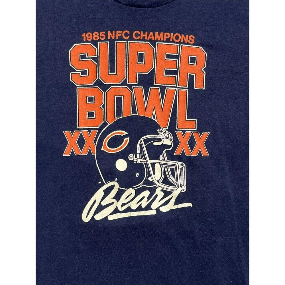 Vintage Chicago Bears 1985 Super Bowl XX Tee Shirt