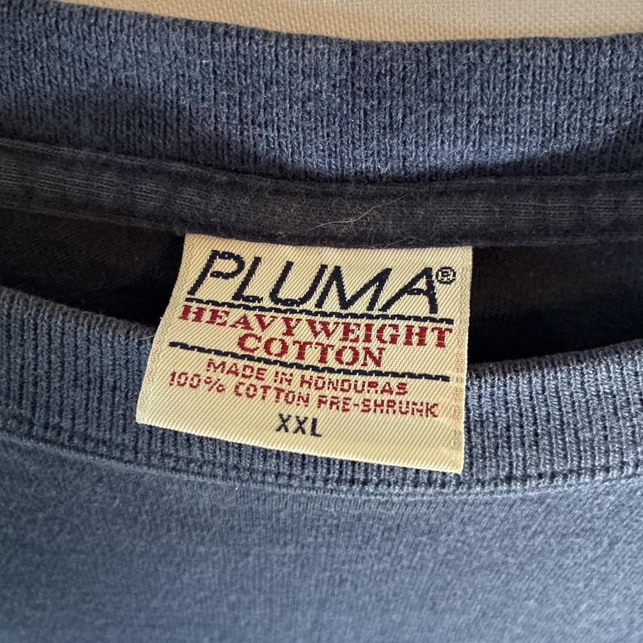 Pluma Men's Navy and Blue T-shirt