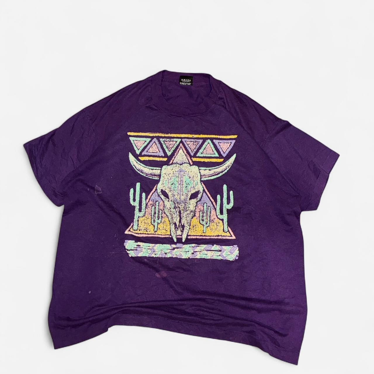 Vintage Screen Stars Steer Skull T-shirt