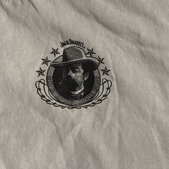 Vintage 90s Jack Daniels Birthday Celebration Ringer T Shirt