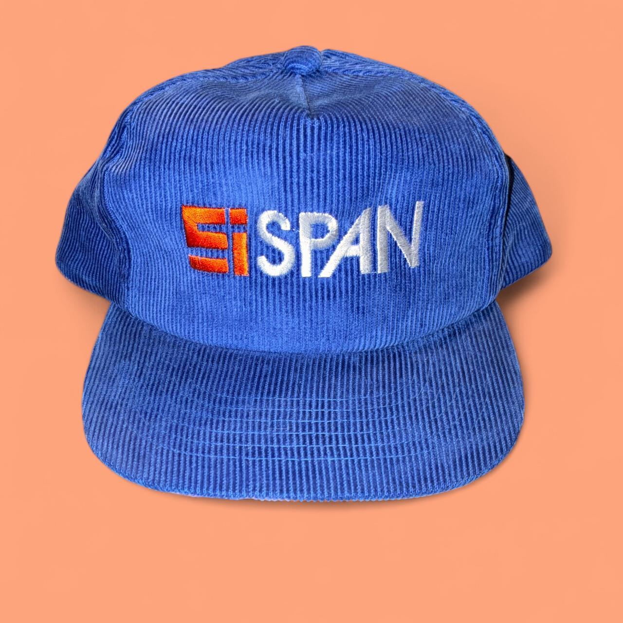 Vintage Blue Corduroy Si Span Snapback Hat
