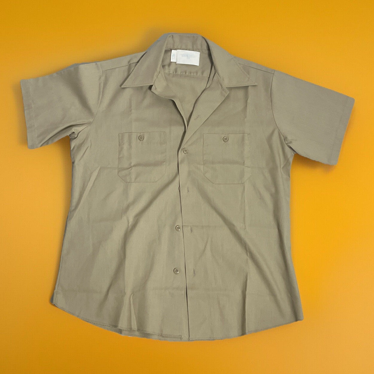 70s Sears Perma Prest Tan Shirt