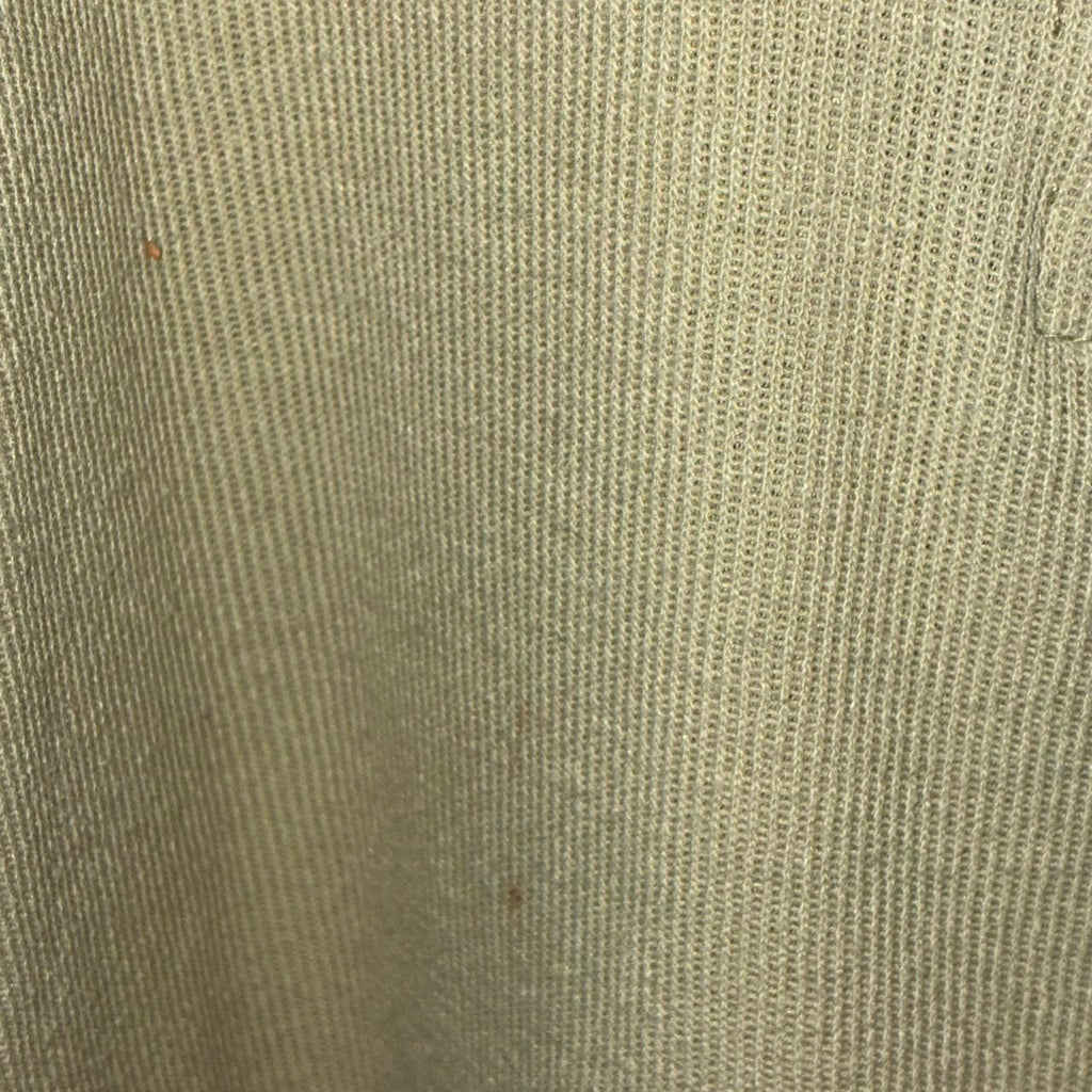 Y2K Wooden Dog Tan Quarter Zip Knit Polo