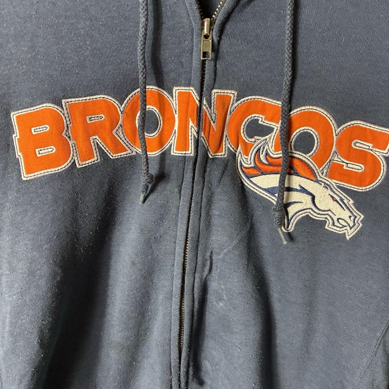 Vintage Y2K Denver Broncos Zip Up Hoodie
