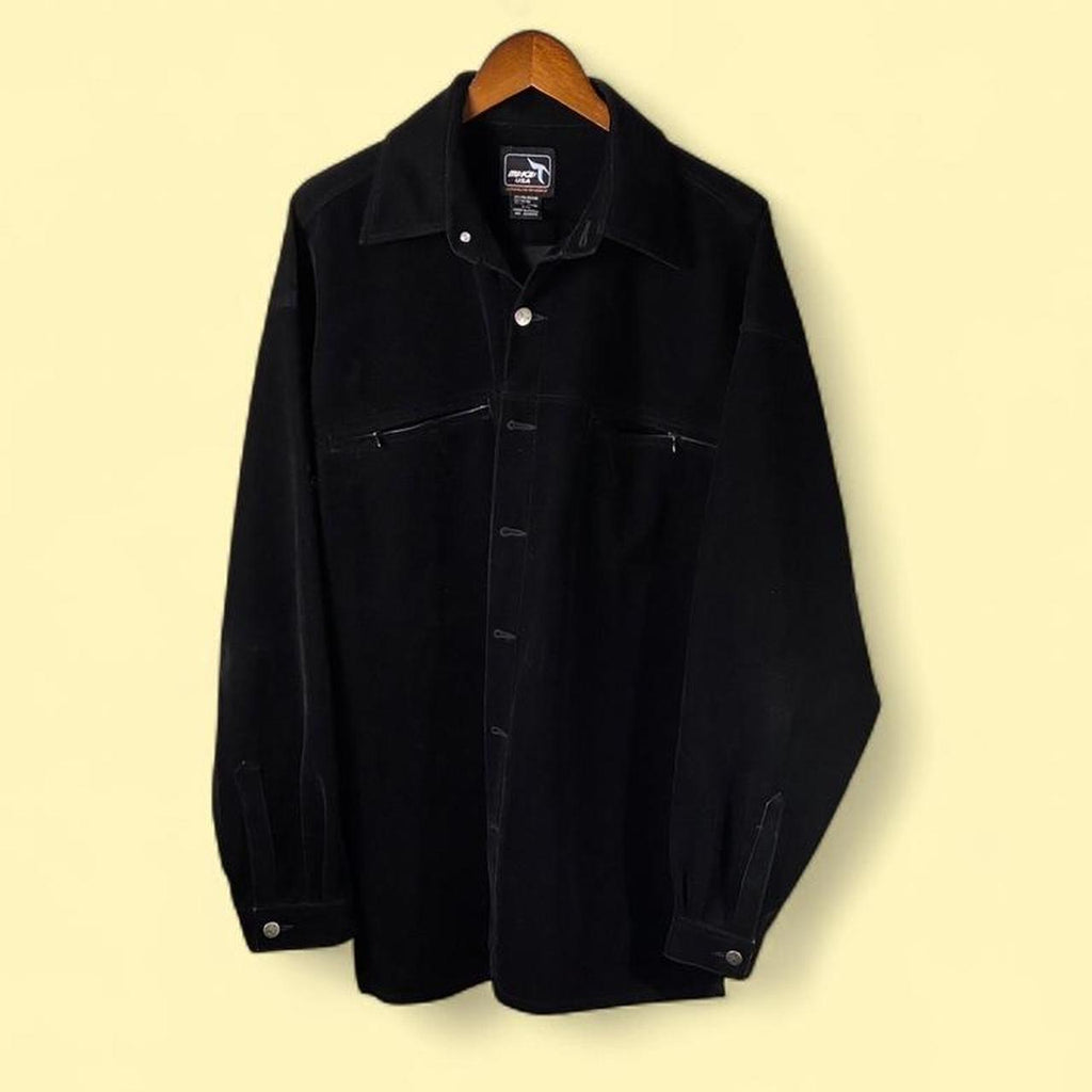 Black Velvet Mi Ka USA Shirt Jacket