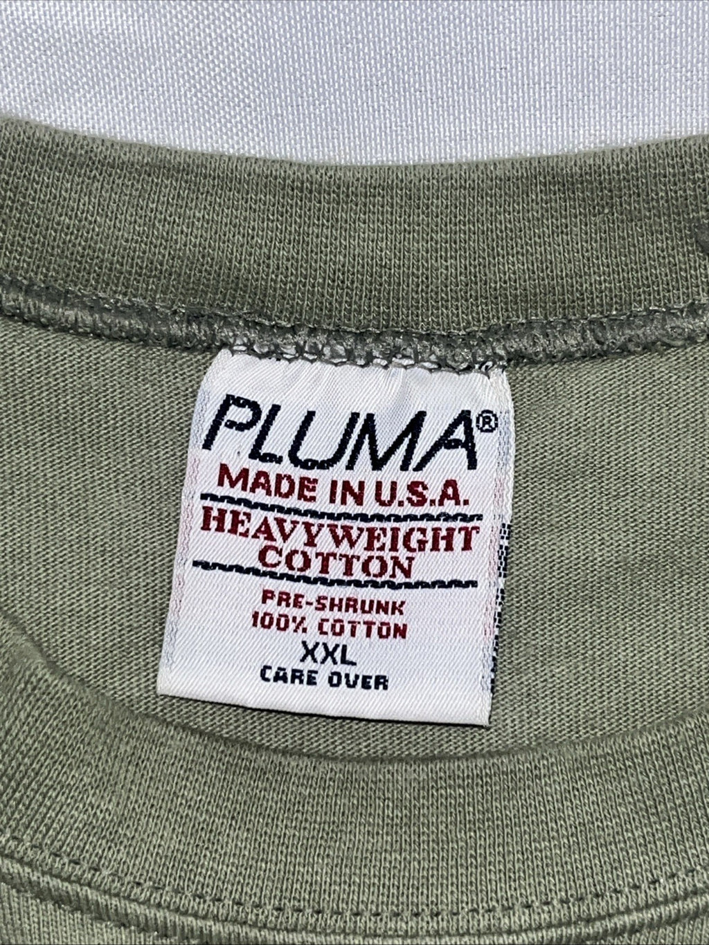 Vintage Y2K Pluma Blank Sage Green T Shirt