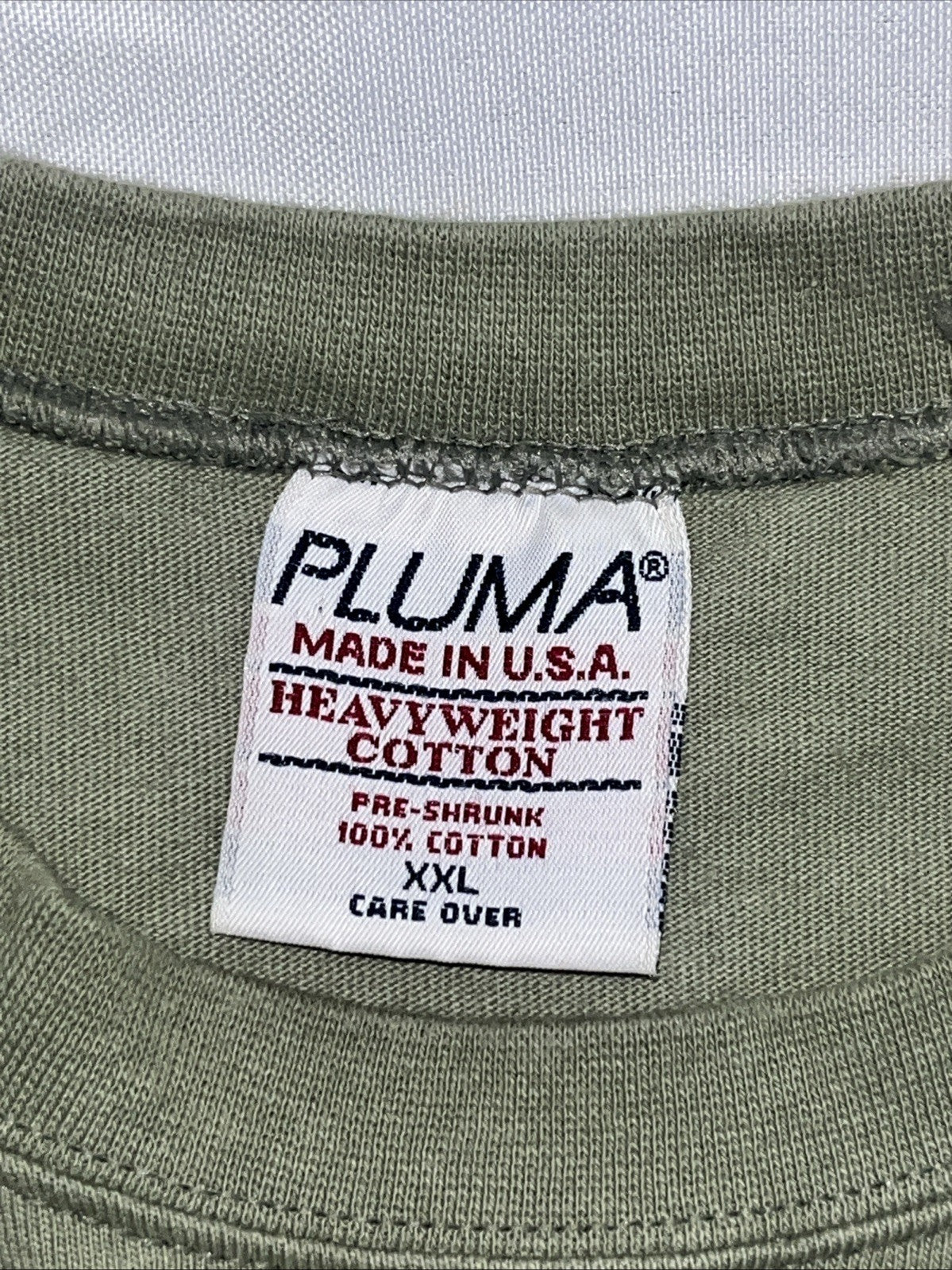 Vintage Y2K Pluma Blank Sage Green T Shirt