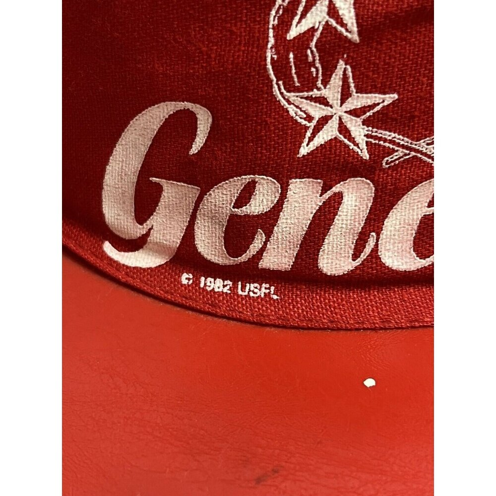 Vintage 80s USFL Football New Jersey Generals Bud Lite Painters Cap