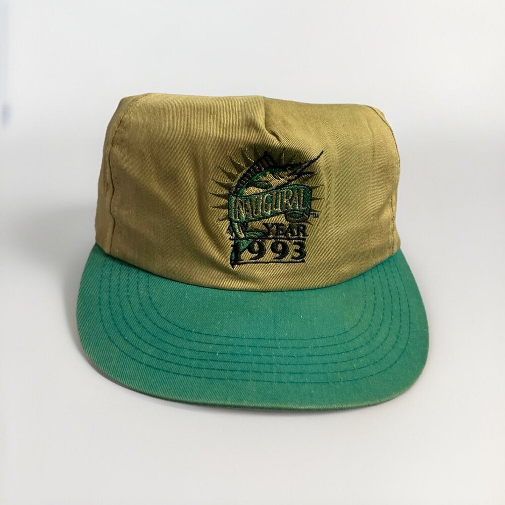 1993 Florida Marlins Inaugural X Blockbuster Video Snapback Hat