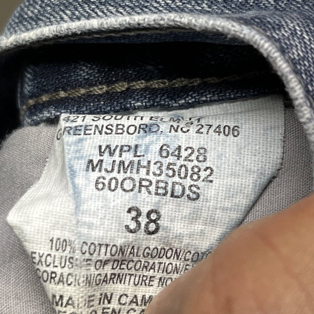 Wrangler Originals Men's Carpenter Shorts Blue, 100% Cotton Denim, Size 38