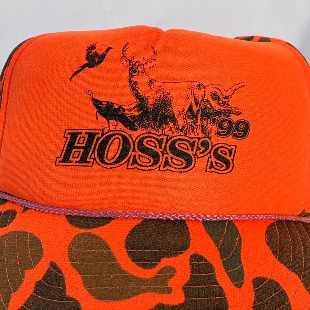 90s Vintage Hoss's Duck Camo Trucker Hat