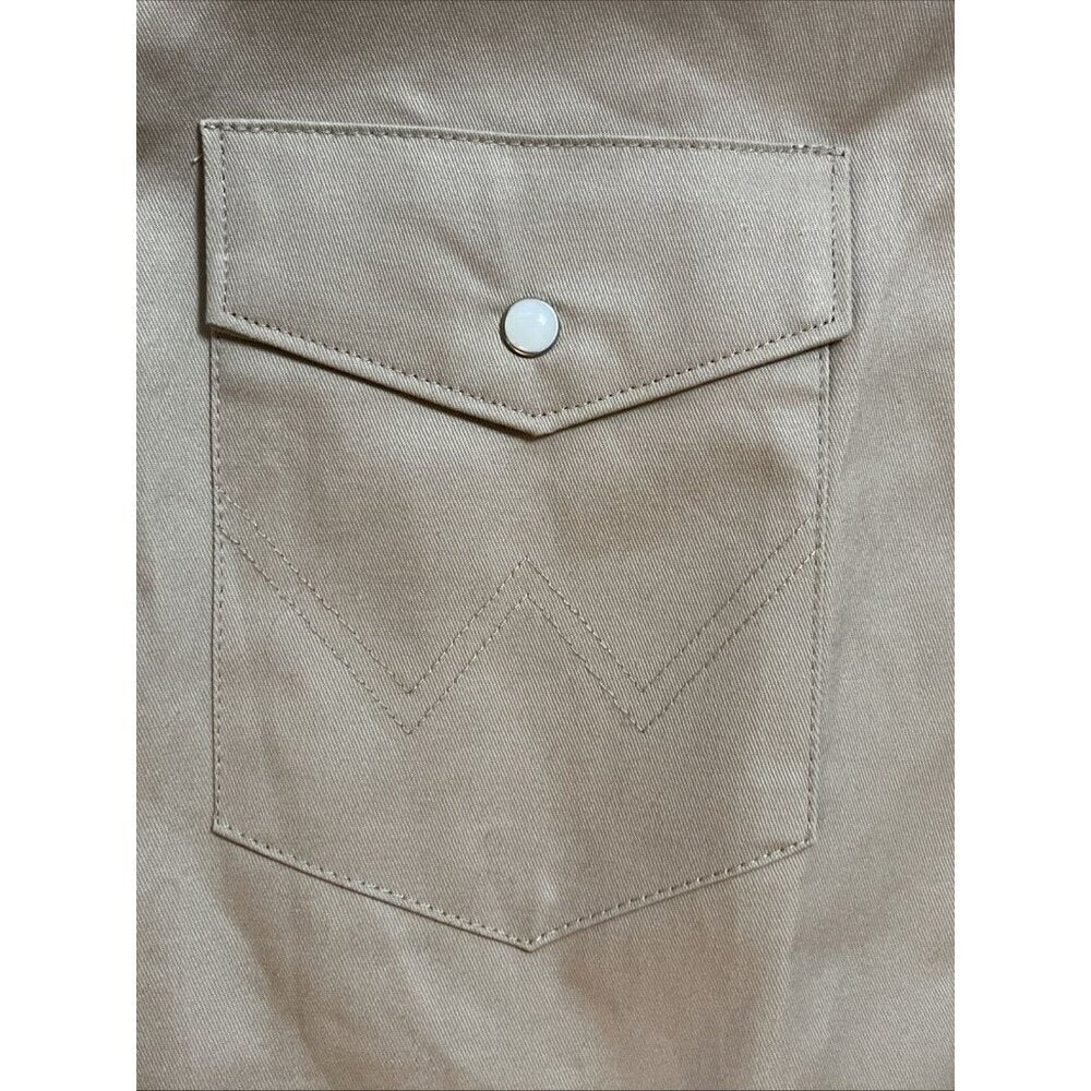 Deadstock Wrangler Cowboy Cut Pearl Snap Button Down Shirt