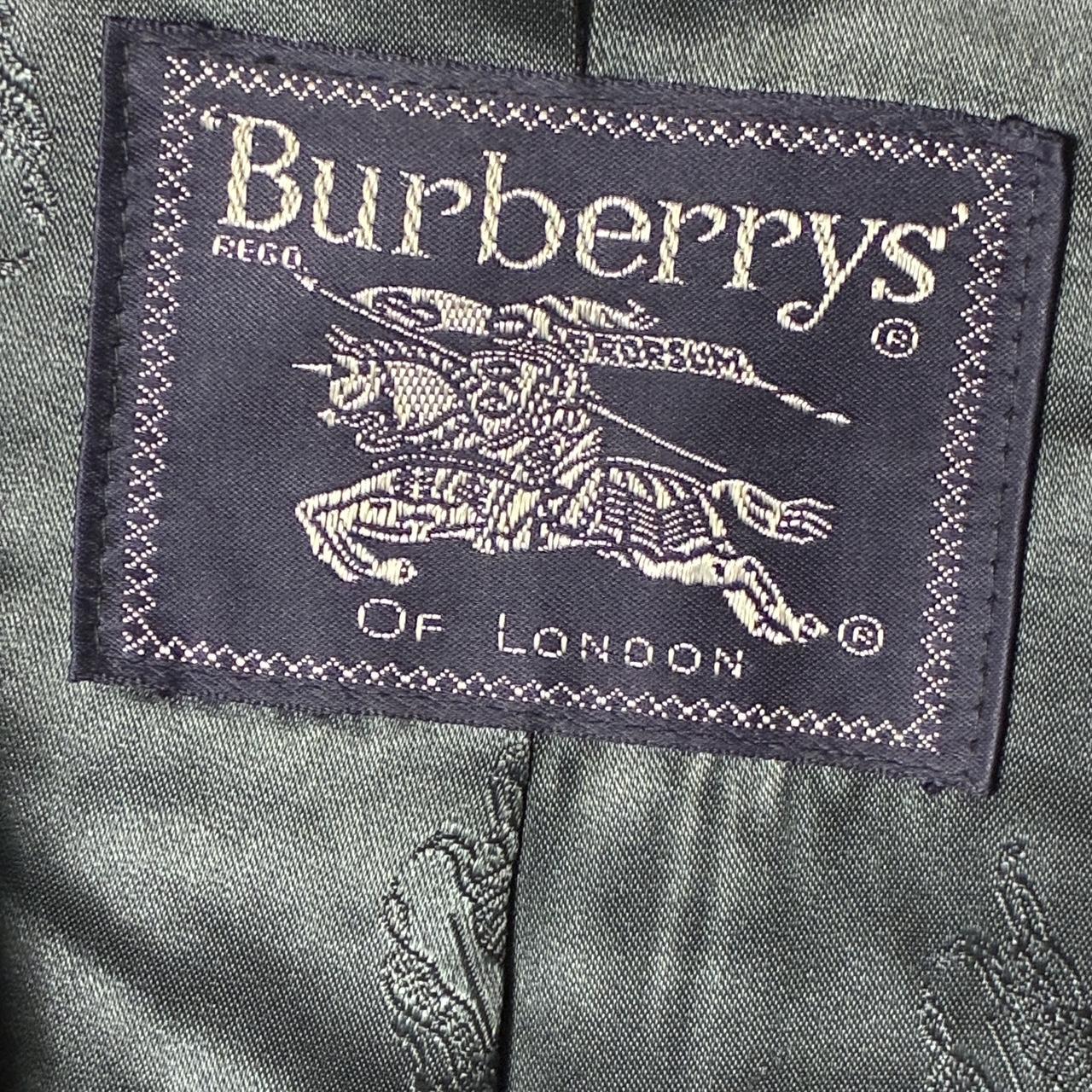 Vintage Burberry London Double Breasted Wool Trench Coat