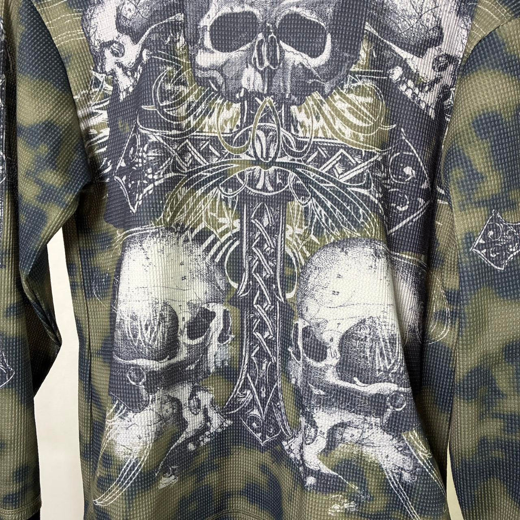Skull and Crosses Thermal Shirt