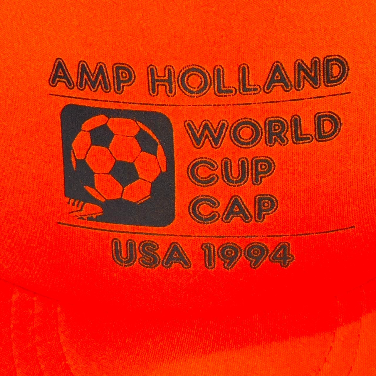 Vintage 1994 Orange Amp Holland World Cup Soccer Trucker Hat Snapback