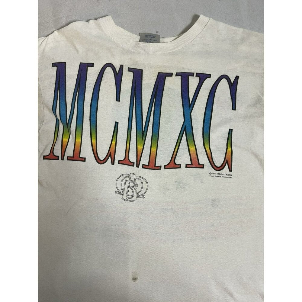 Vintage 1990 Brokum Moody Blues World Tour T Shirt